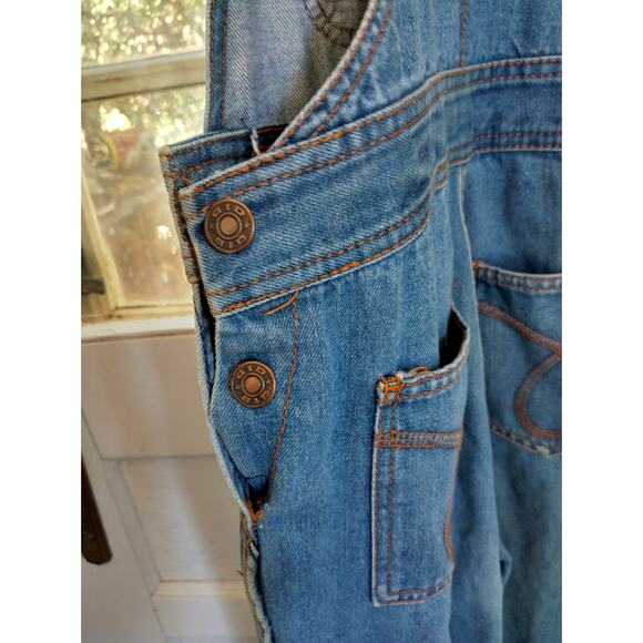 Anthony's overalls, size 5, zipper fly, unhemmed with worn edges, Hong Kong - Picture 7 of 10